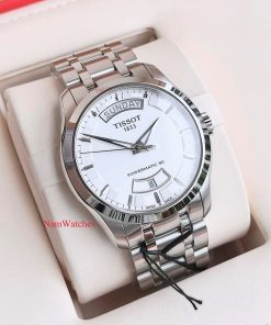 dong ho Tissot Couturier Day Date White Steel - T035.407.11.031.01