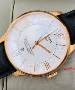 dong ho Tissot Chemin Des Tourelles COSC Rose Gold Leather - T099.408.36.038.00