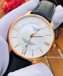 dong ho Tissot Chemin Des Tourelles COSC Rose Gold Leather - T099.408.36.038.00