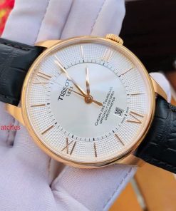 dong ho Tissot Chemin Des Tourelles COSC Rose Gold Leather - T099.408.36.038.00