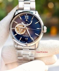 dong ho Orient Star Open Heart Blue Steel - RE-AT0001L00B