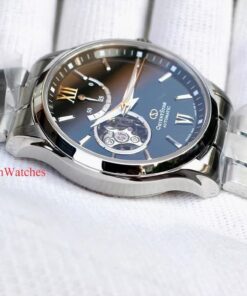 dong ho Orient Star Open Heart Green Steel - RE-AT0002E00B