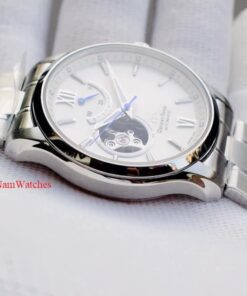 dong ho Orient Star Open Heart White Steel - RE-AT0003S00B