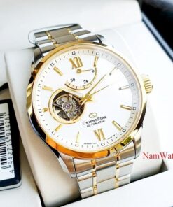 dong ho Orient Star Open Heart Demi Gold - RE-AT0004S00B