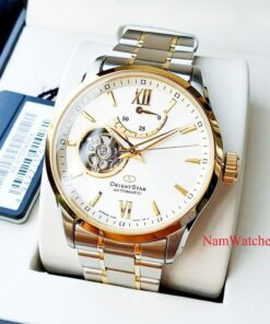 dong ho Orient Star Open Heart Demi Gold - RE-AT0004S00B