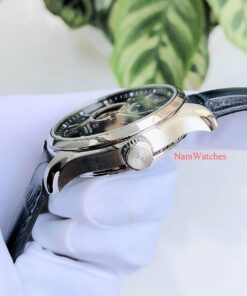 dong ho Orient Star Open Heart Blue Leather - RE-AT0006L00B