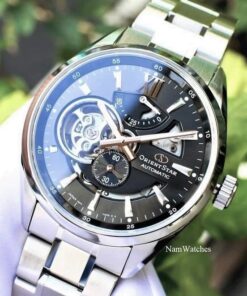 dong ho Orient Star Semi Skeleton Grey Steel - RE-AV0004N00B