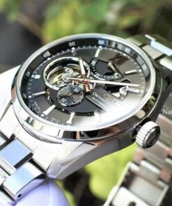 dong ho Orient Star Semi Skeleton Grey Steel - RE-AV0004N00B