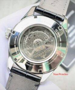 dong ho Orient Star Semi Skeleton Blue Leather - RE-AV0005L00B