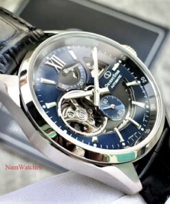 dong ho Orient Star Semi Skeleton Blue Leather - RE-AV0005L00B