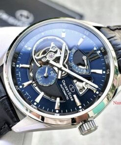 dong ho Orient Star Semi Skeleton Blue Leather - RE-AV0005L00B