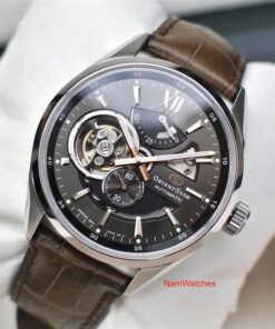 dong ho Orient Star Semi Skeleton Brown Leather - RE-AV0006Y00B