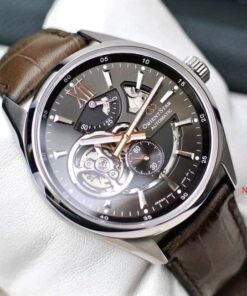 dong ho Orient Star Semi Skeleton Brown Leather - RE-AV0006Y00B