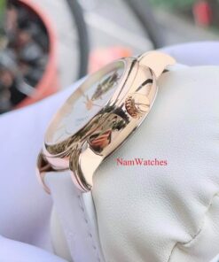 dong ho Tissot Open Heart Ladies Rose Gold White Leather - T050.207.37.017.04