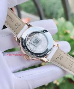 dong ho Tissot Open Heart Ladies Rose Gold White Leather - T050.207.37.017.04