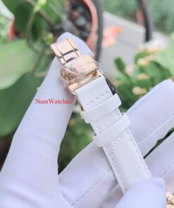 dong ho Tissot Open Heart Ladies Rose Gold White Leather - T050.207.37.017.04