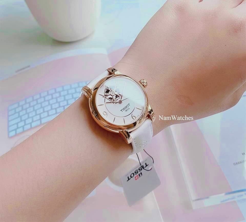 T0502073701704 (7) dong ho Tissot Open Heart Ladies Rose Gold White Leather - T050.207.37.017.04