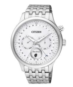 dong ho Citizen Eco-drive Triple Calender Moonphase White Steel - AP1050-56A