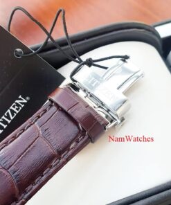 dong ho Citizen Eco-drive Calendrier Brown Leather - BU2020-29X