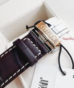 dong ho Citizen Eco-drive Calendrier Black Rose Gold Leather - BU2023-12E