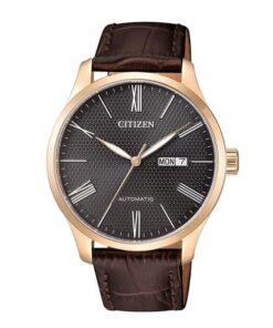 dong ho Citizen Automatic Black Rose Gold Leather - NH8353-00H