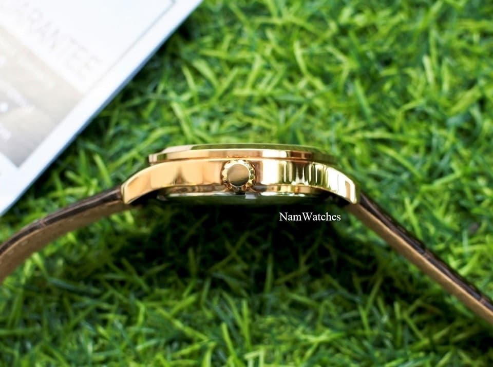 NH8353-00H (9) dong ho Citizen Automatic Black Rose Gold Leather - NH8353-00H