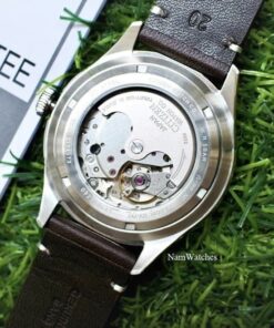 dong ho Citizen Automatic Curved Glass C7 Green Leather - NH8390-03X