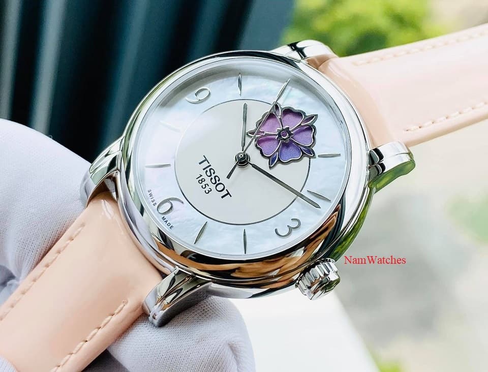 T0502071611700 (2) dong ho Tissot Open Heart Color Ladies Rose Leather - T050.207.16.117.00