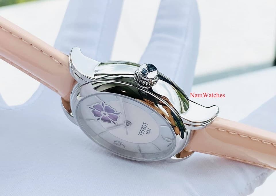 T0502071611700 (4) dong ho Tissot Open Heart Color Ladies Rose Leather - T050.207.16.117.00