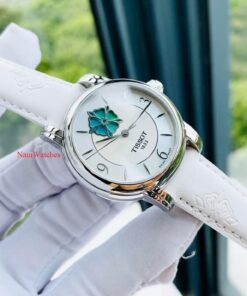 dong ho Tissot Open Heart Color Ladies White Leather - T050.207.17.117.05