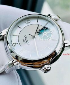 dong ho Tissot Open Heart Color Ladies White Leather - T050.207.17.117.05