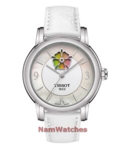 dong ho Tissot Open Heart Color Ladies White Leather - T050.207.17.117.05