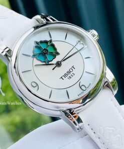 dong ho Tissot Open Heart Color Ladies White Leather - T050.207.17.117.05
