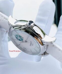 dong ho Tissot Open Heart Color Ladies White Leather - T050.207.17.117.05