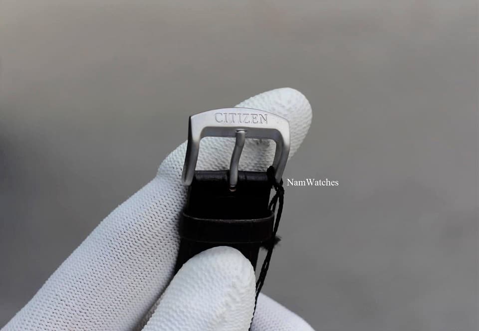 NJ0090-13P (7) dong ho Citizen Automatic Titanium Ivory Leather - NJ0090-13P