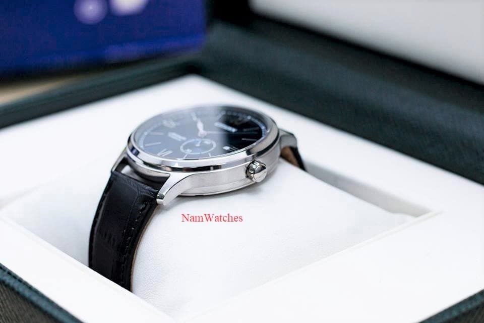 NJ0090-21L (4) dong ho Citizen Automatic Titanium Blue Leather - NJ0090-21L