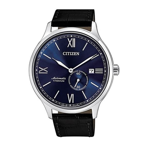 NJ0090-21L dong ho Citizen Automatic Titanium Blue Leather - NJ0090-21L