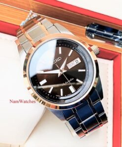 dong ho Seiko Automatic Brown Demi Rose Gold - SARV006