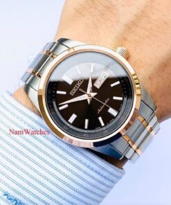 dong ho Seiko Automatic Brown Demi Rose Gold - SARV006