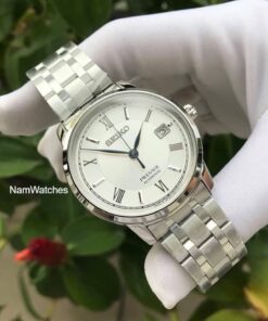 dong ho Seiko Presage White Steel - SRPC05J1
