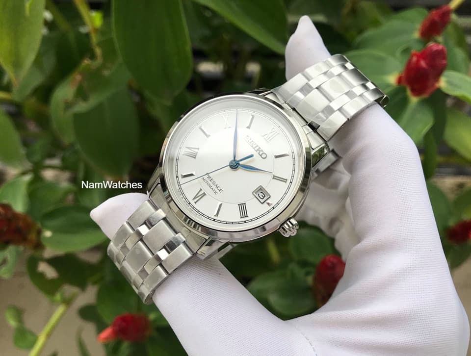 SRPC05J1 (3) dong ho Seiko Presage White Steel - SRPC05J1