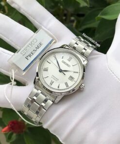 dong ho Seiko Presage White Steel - SRPC05J1