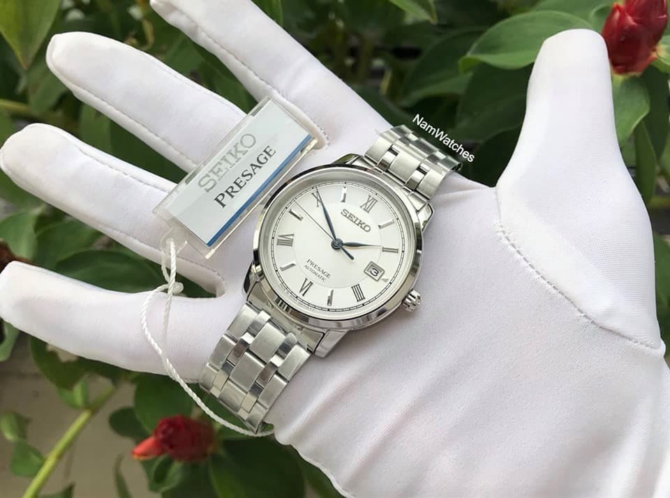 SRPC05J1 (9) dong ho Seiko Presage White Steel - SRPC05J1