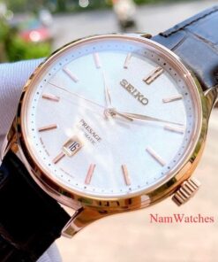 dong ho Seiko Presage Rose Gold Leather - SRPD42J1