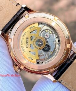 dong ho Seiko Presage Rose Gold Leather - SRPD42J1