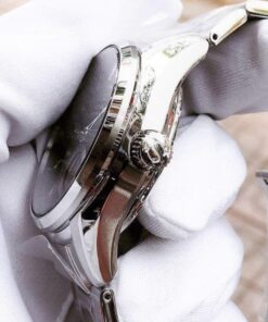 dong ho Seiko Presage Power Reserve Black Steel - SSA351J1