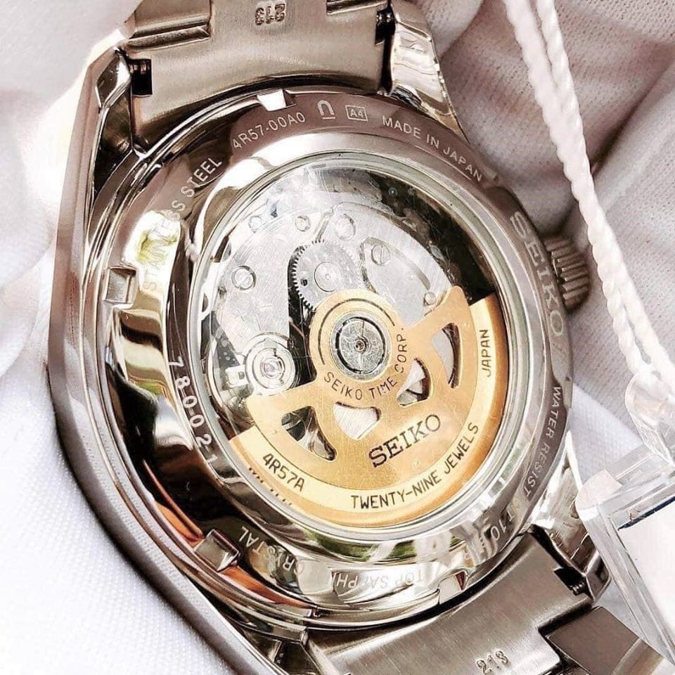 SSA351J1 (7) dong ho Seiko Presage Power Reserve Black Steel - SSA351J1