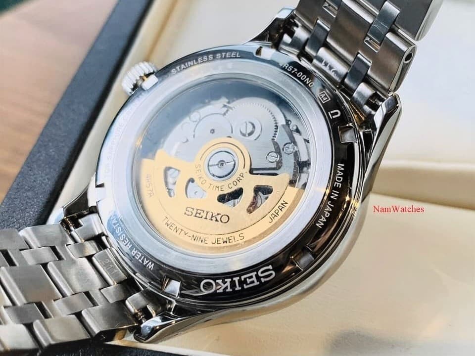 SSA397J1 (6) dong ho Seiko Presage Power Reserve Green Steel - SSA397J1