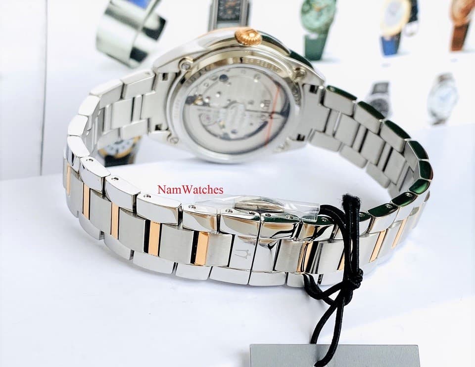 98P170 (8) dong ho Bulova Open Heart Ladies Demi Rose Gold - 98P170