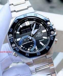 dong ho Casio Edifice Blue Steel – ECB-10DB-1BDF